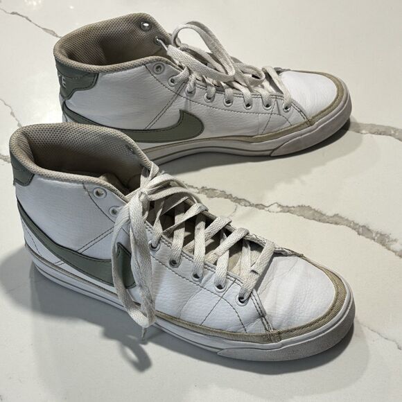 Nike Court Legacy Women's Mid Next Nature Sneaker FV6036-101 White Jade Size 8 - Picture 3 of 14